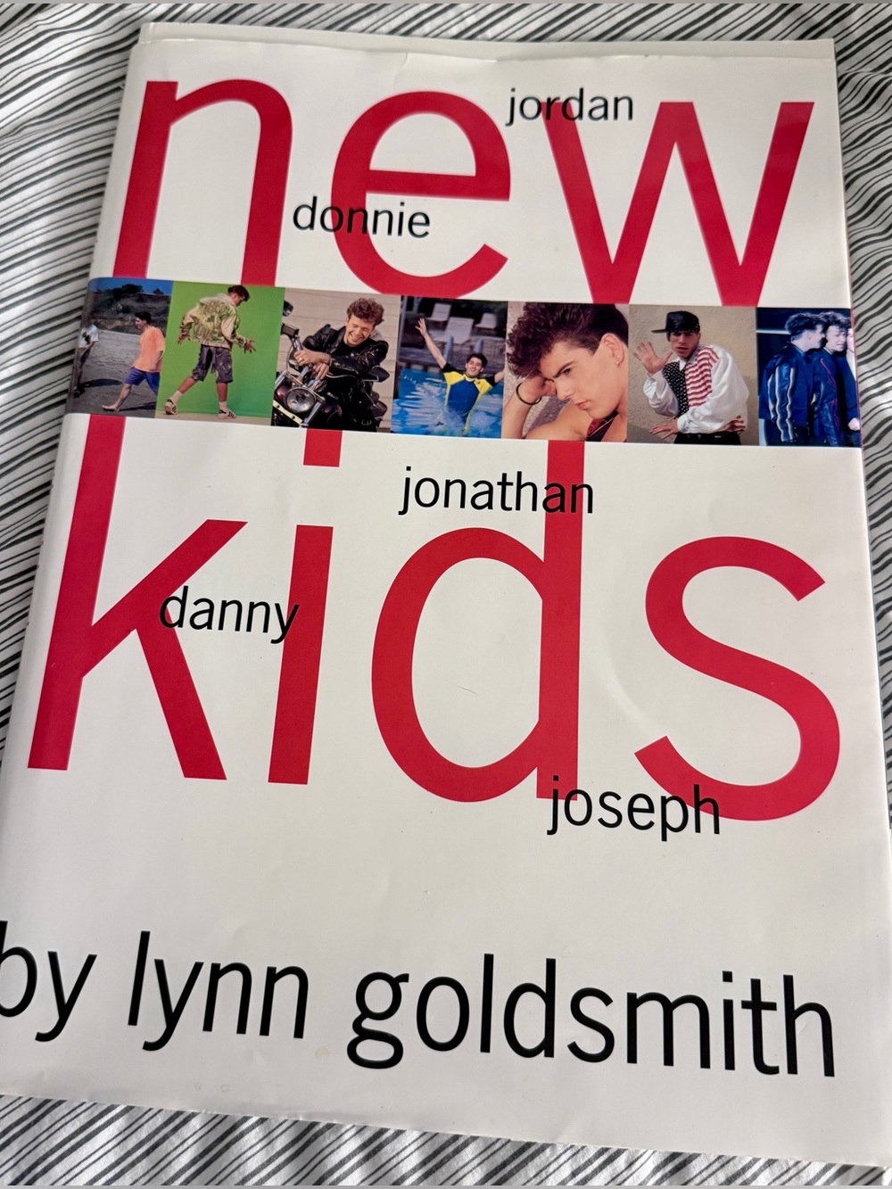 Vintage- Original New Kids on the Block Poster-Style Coffee Table Book